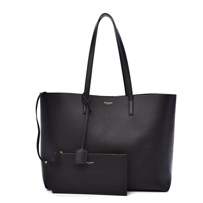 Saint Laurent Calfskin Large Shopping Tote Black 1 of 10