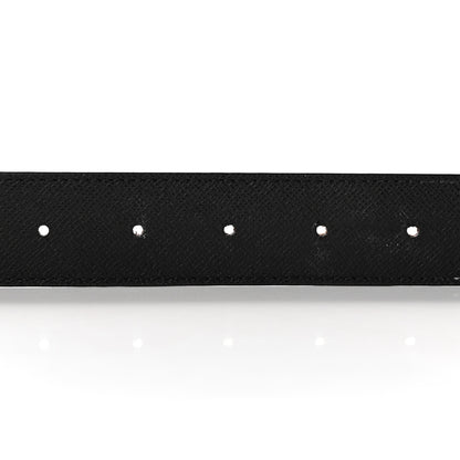 Louis Vuitton Calfskin Monogram 30mm LV Initiales Reversible Belt 80 32 Black 3 of 9
