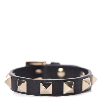 Valentino Garavani Vitello Rockstud Bracelet Black 1 of 4