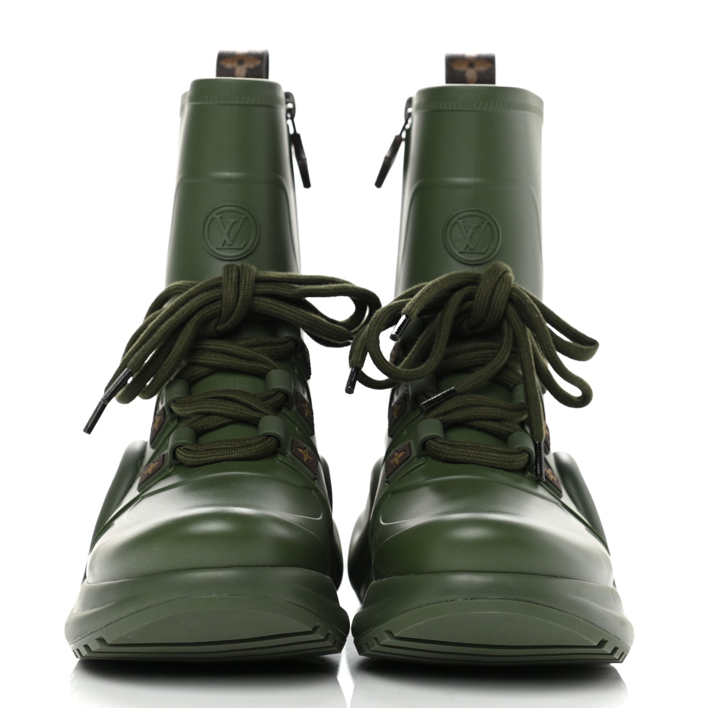 Mat Rubber Monogram LV Archlight Sneaker Boots 39 Kaki