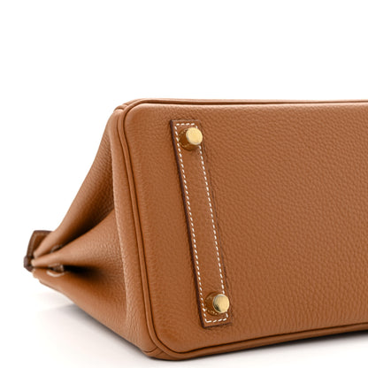 Hermes Togo Birkin 25 Gold 9 of 11