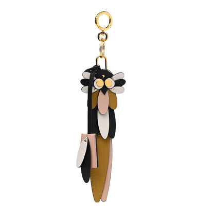 Burberry Calfskin Owl Pom Pom Lock Charm Black 1 of 6