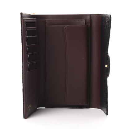 Chanel Caviar Quilted Long Flap Wallet Black 5 of 9