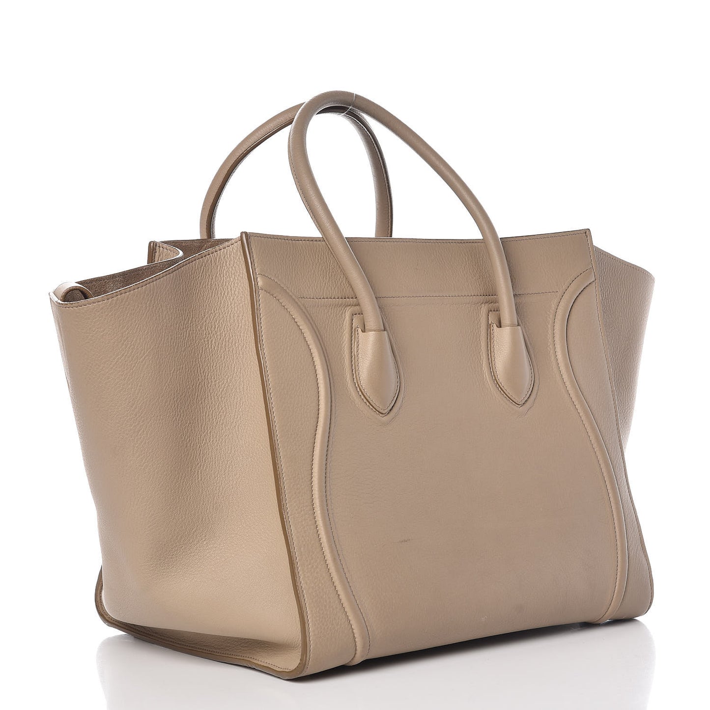 Supple Calfskin Medium Phantom Luggage Beige