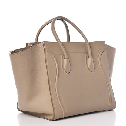 Celine Supple Calfskin Medium Phantom Luggage Beige 3 of 17