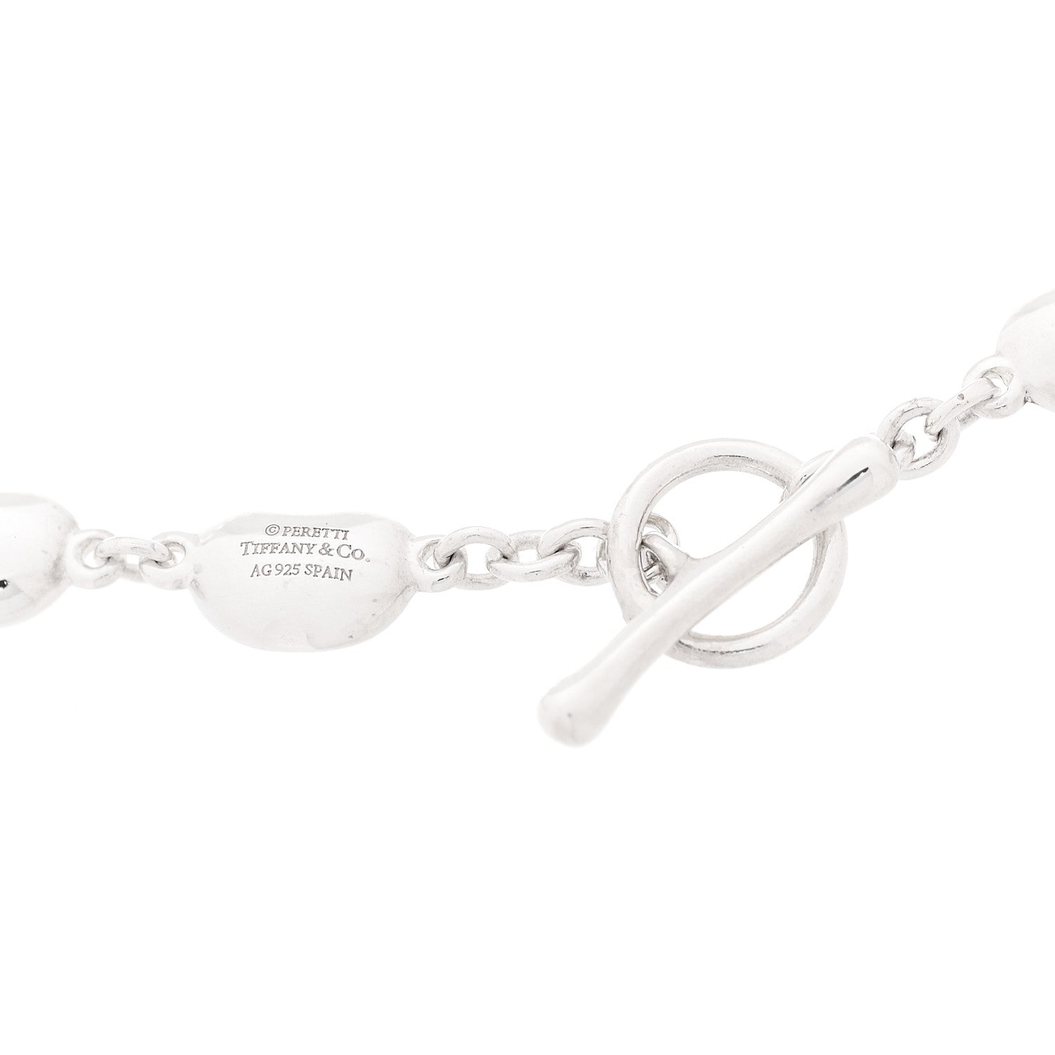 Tiffany Sterling Silver 4mm Elsa Peretti Bean Bracelet 4 of 5