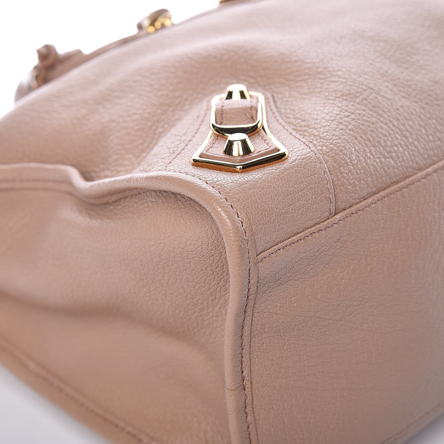 Balenciaga Chevre Gold Metallic Edge Hardware City Rose Des Sables 8 of 14