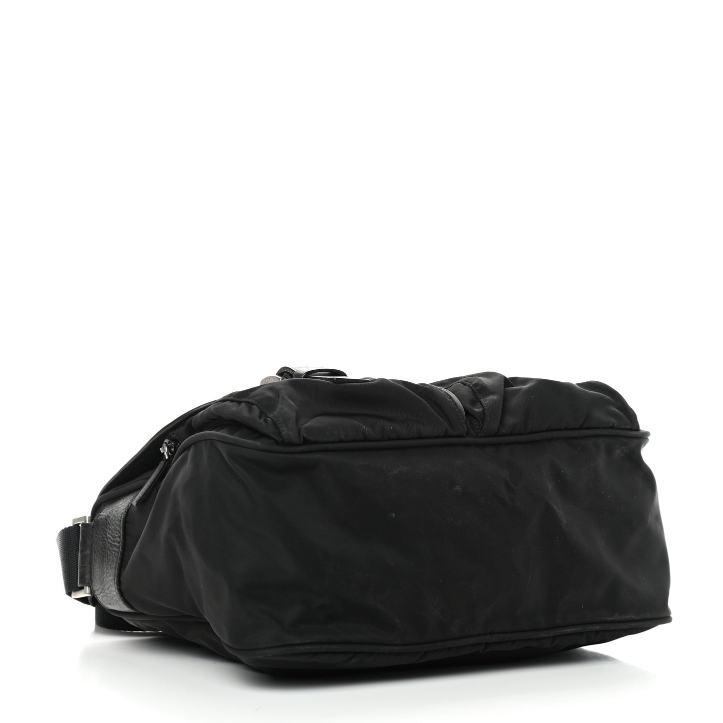 Nylon Vela Messenger Bag Black