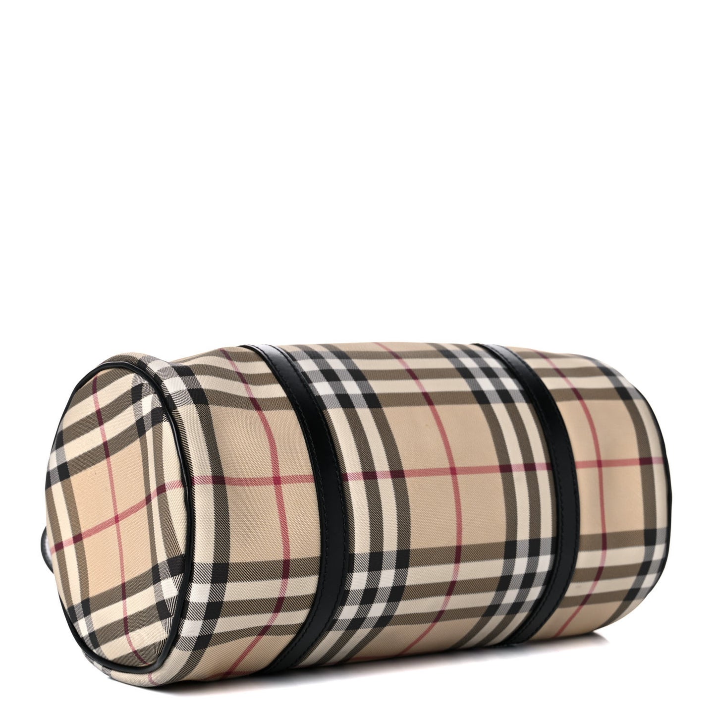 House Check Barrel Bag Black
