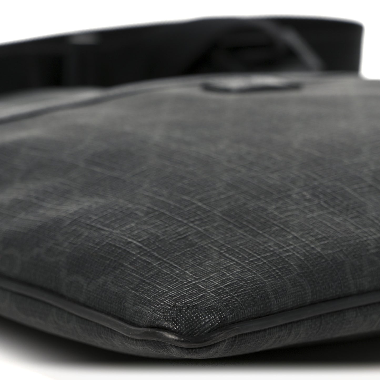 GG Plus Monogram Medium Flat Messenger Bag Black