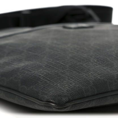 Gucci GG Plus Monogram Medium Flat Messenger Bag Black 10 of 11