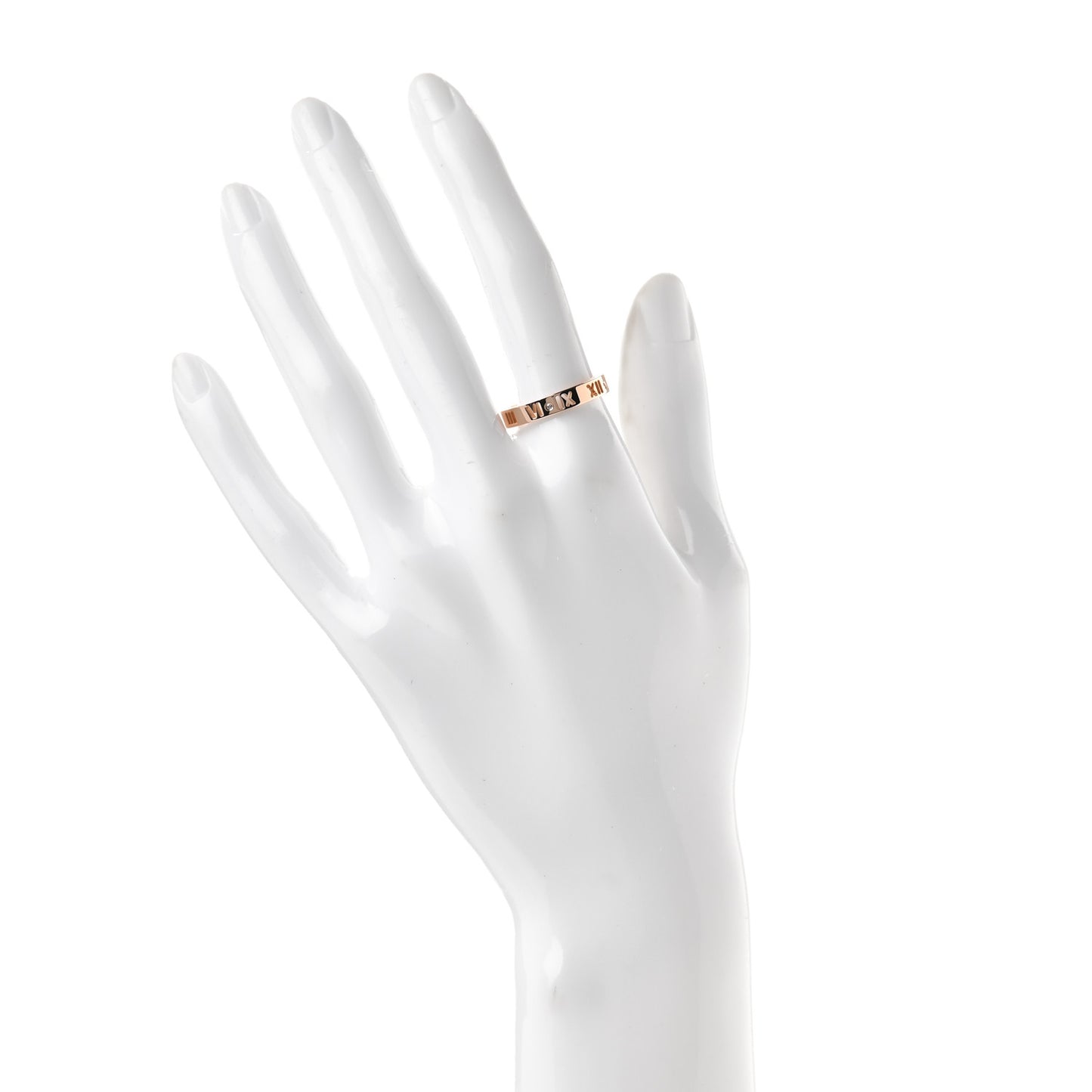 18K Rose Gold Diamond Atlas Pierced Ring 55 7.25