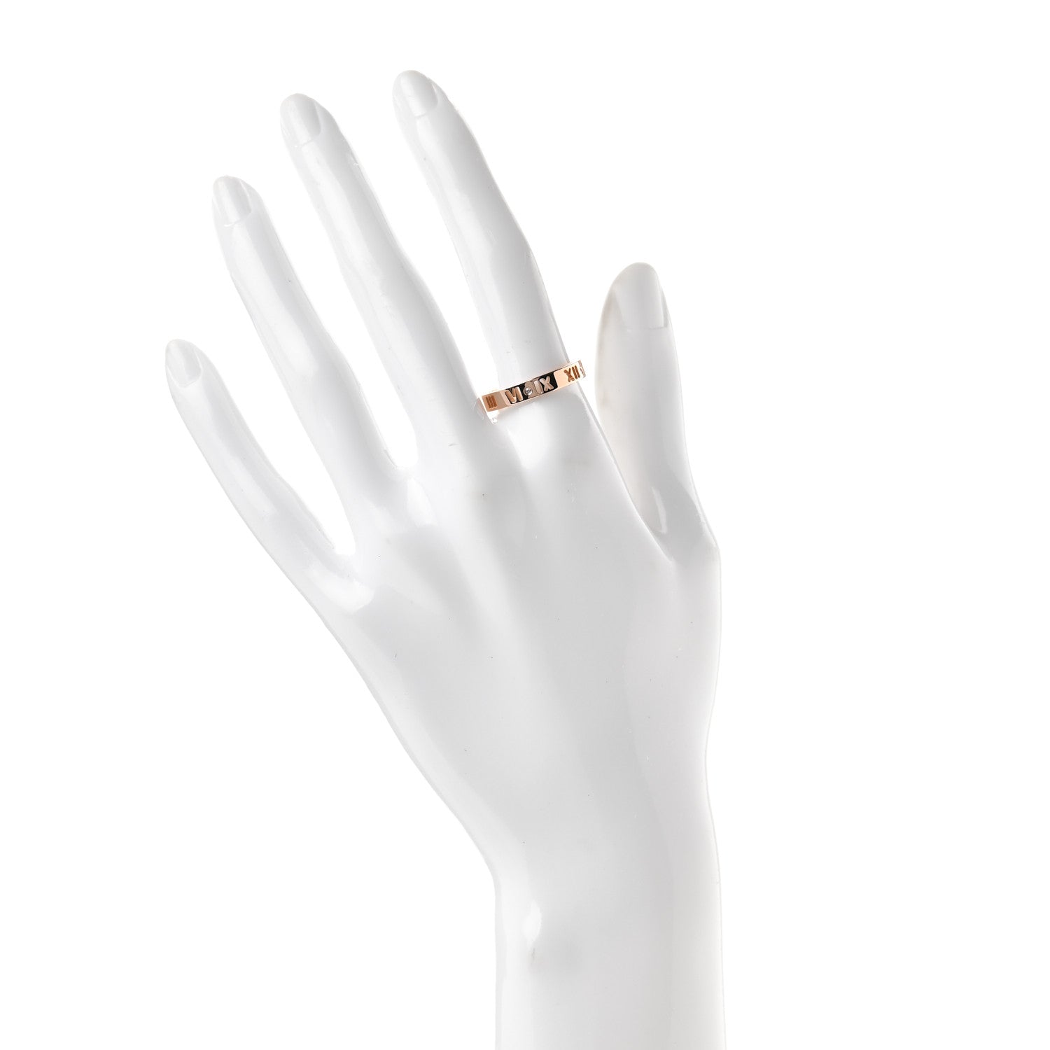 Tiffany 18K Rose Gold Diamond Atlas Pierced Ring 55 7.25 2 of 4
