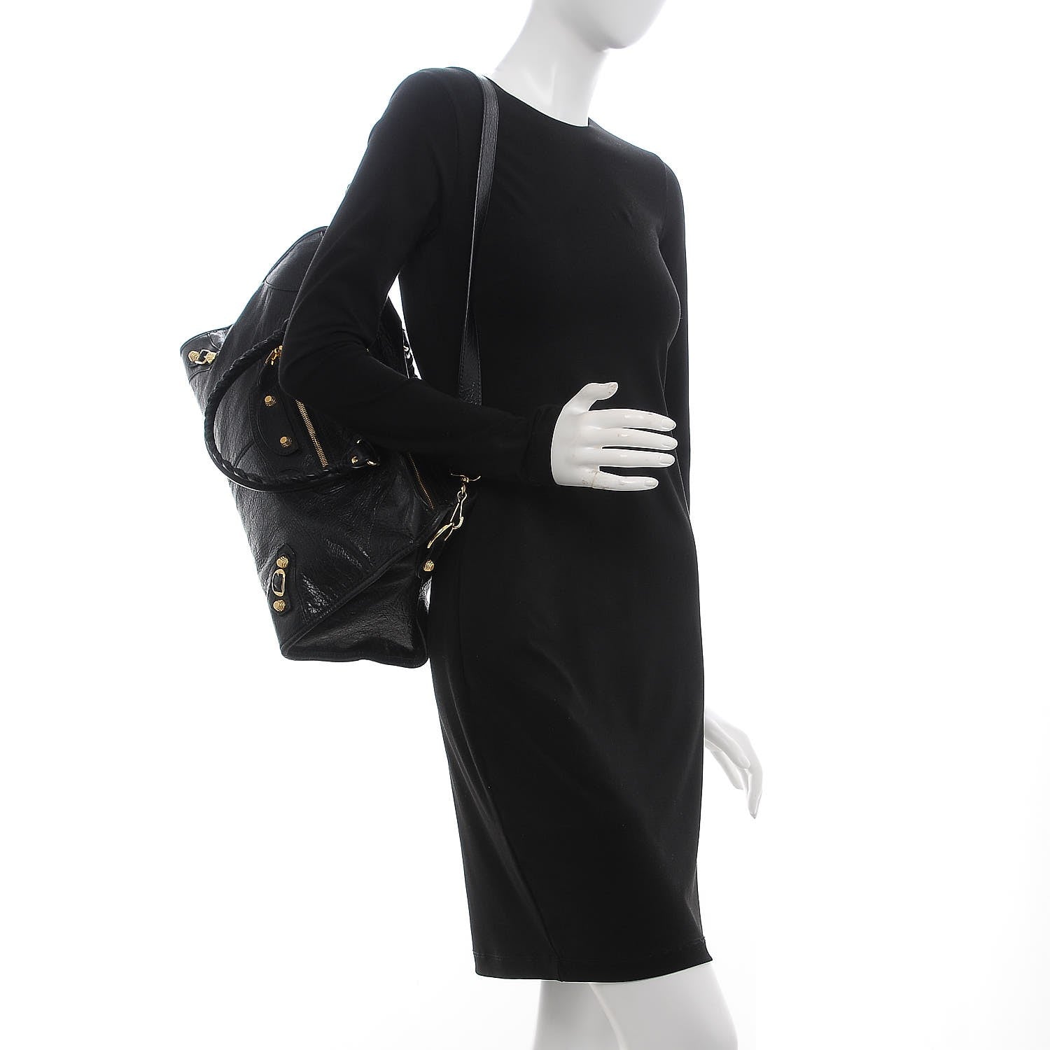 Balenciaga Agneau Giant 12 Gold Hardware Part Time Black 3 of 8