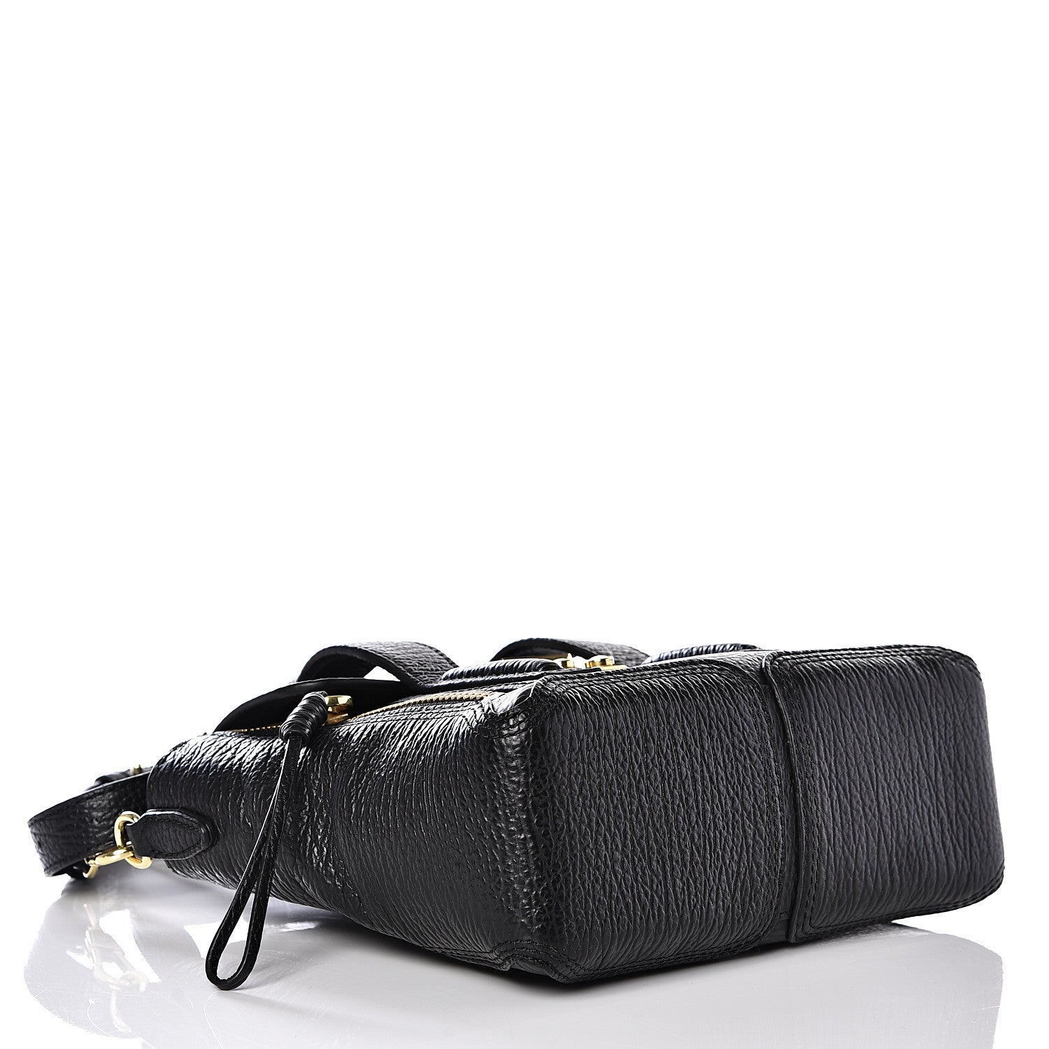 3.1 Phillip Lim 3.1 Textured Calfskin Mini Pashli Satchel Black 3 of 8