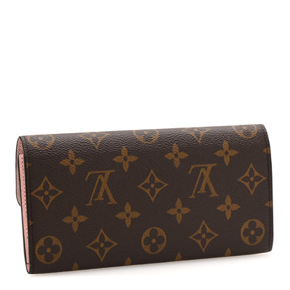 Louis Vuitton Monogram Emilie Wallet Rose Ballerine 3 of 7