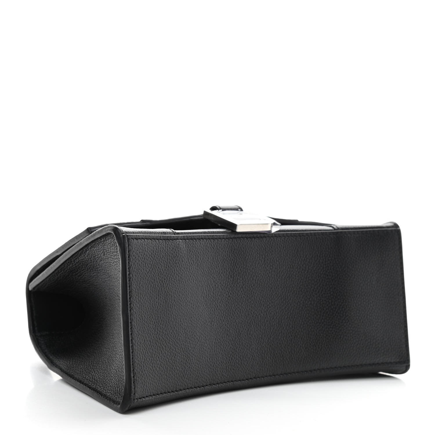 Balenciaga Grained Calfskin Small Hourglass Top Handle Bag Black 4 of 9