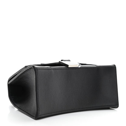 Balenciaga Grained Calfskin Small Hourglass Top Handle Bag Black 4 of 9