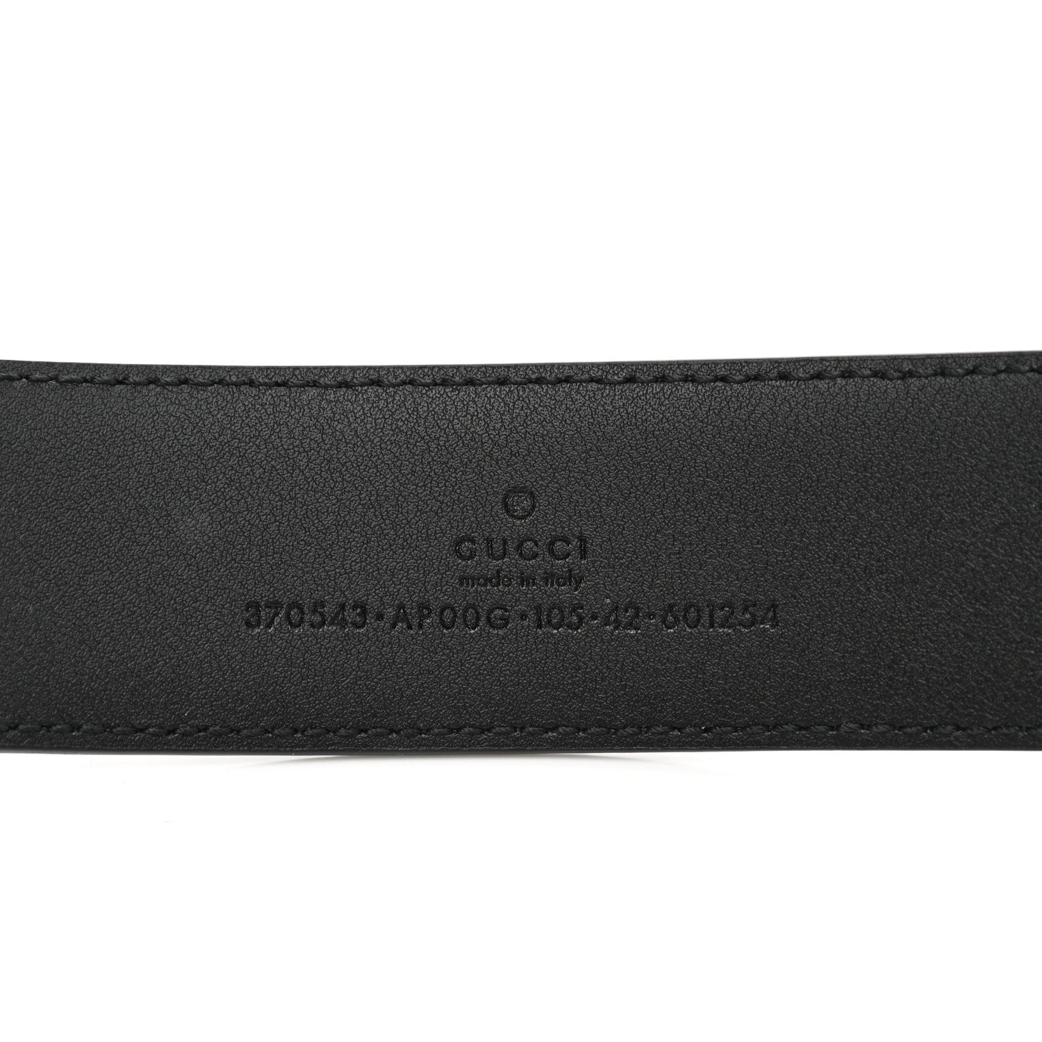Gucci Calfskin Interlocking G 37mm Belt 105 42 Black 3 of 6