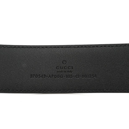 Gucci Calfskin Interlocking G 37mm Belt 105 42 Black 3 of 6