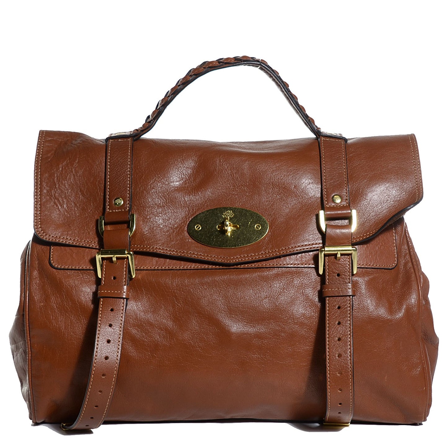 Soft Buffalo Leather Oversized Alexa Oak