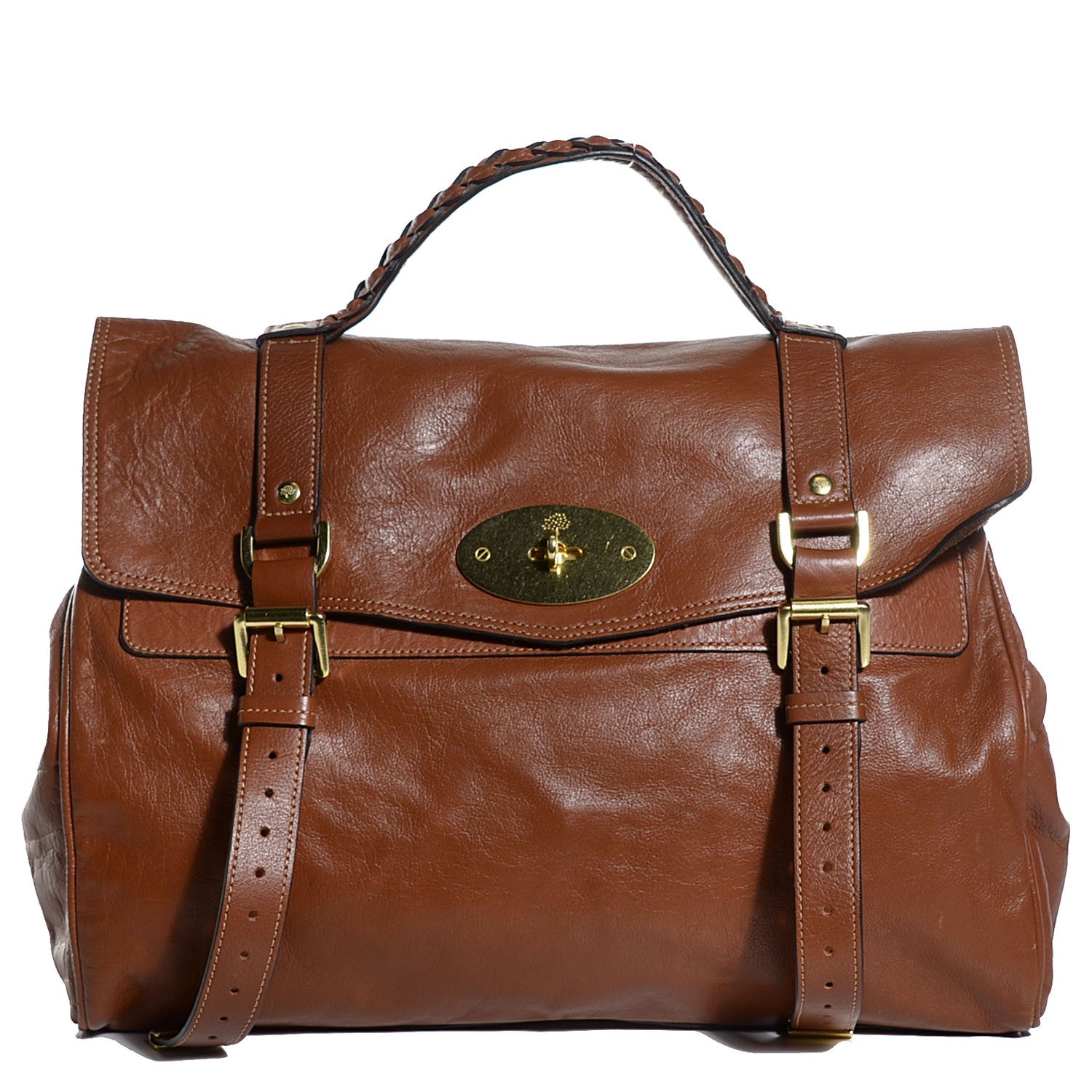 Mulberry Soft Buffalo Leather Oversized Alexa Oak 1 of 10