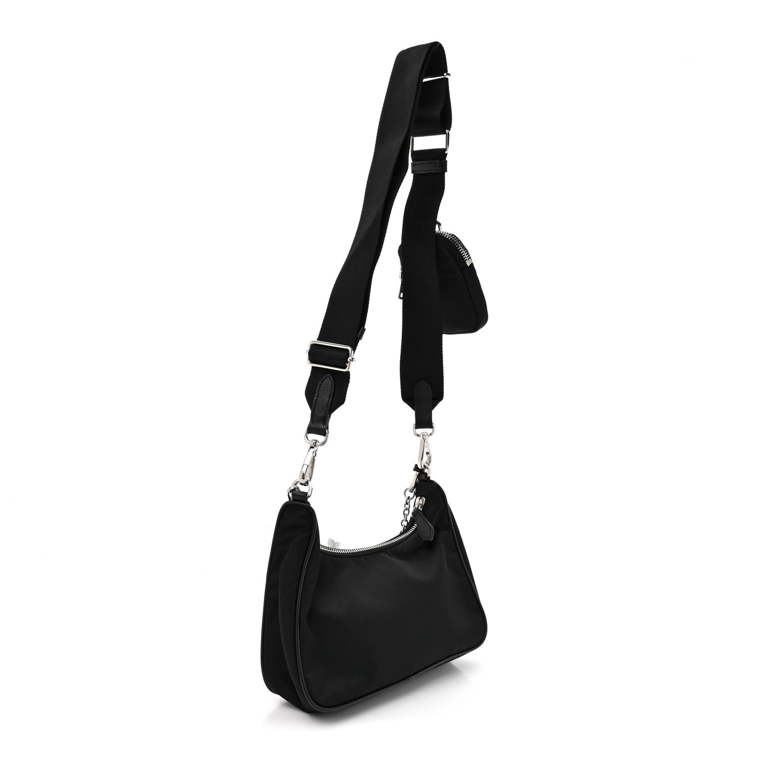 Prada Re-Nylon Saffiano Re-Edition 2005 Shoulder Bag Black 2 of 10