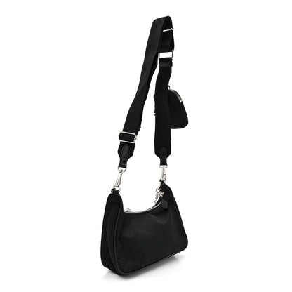 Prada Re-Nylon Saffiano Re-Edition 2005 Shoulder Bag Black 2 of 10