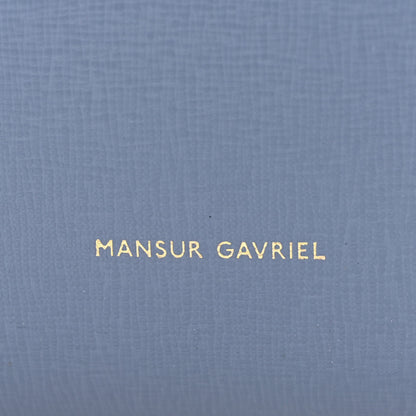 Mansur Gavriel Saffiano Mini Bucket Bag Blue 6 of 10