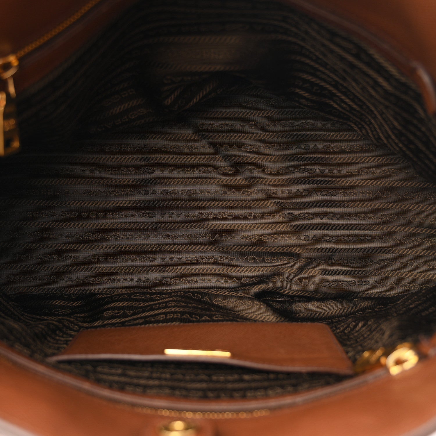 Prada Saffiano Cuir Top Handle Dome Tote Palissandro 5 of 10
