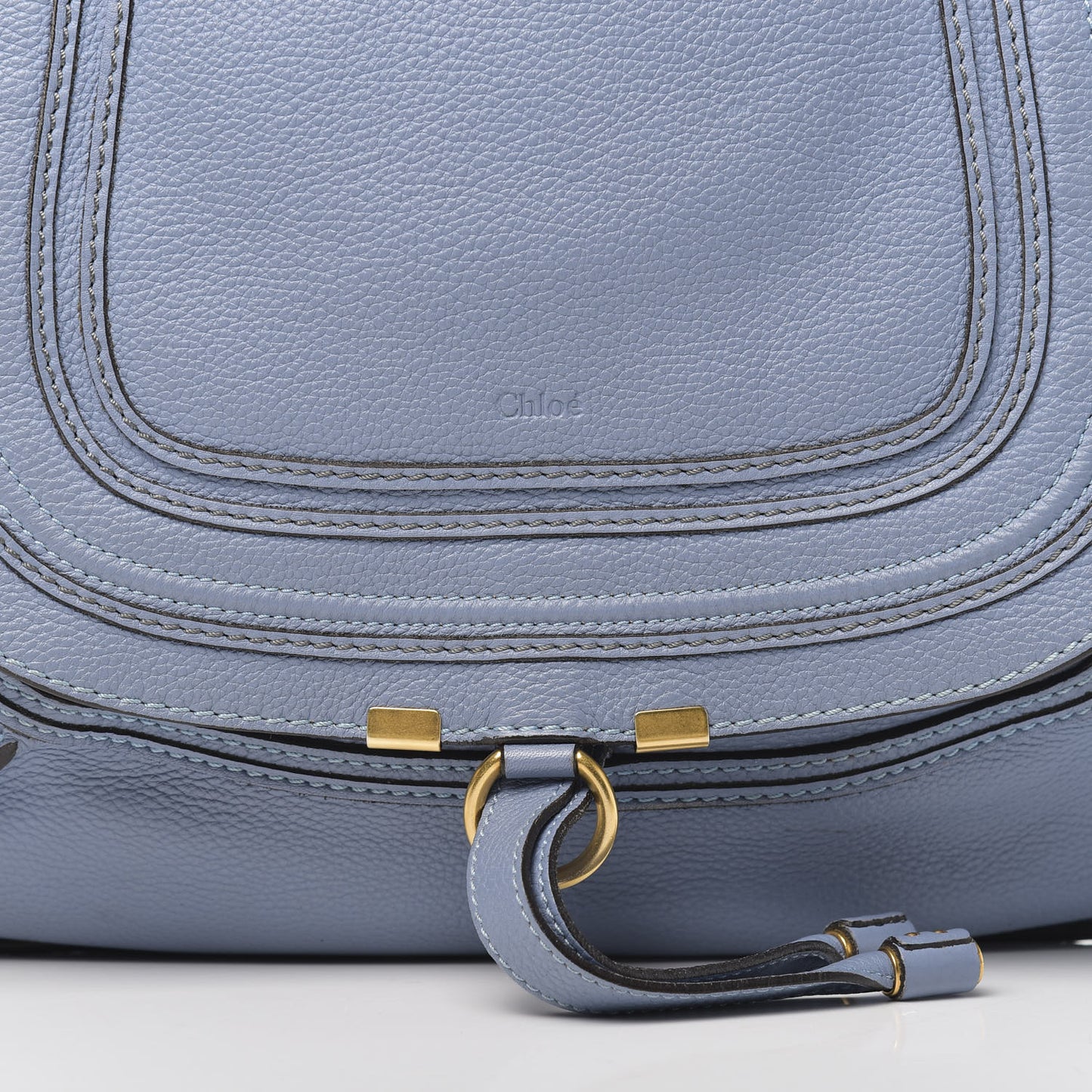 Calfskin Large Marcie Tote Skylight