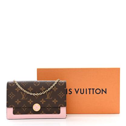 Louis Vuitton Monogram Flore Chain Wallet Rose Ballerine 12 of 12