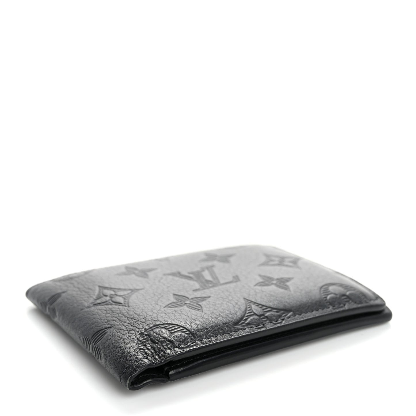 Calfskin Monogram Shadow Multiple Wallet Black