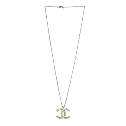 Chanel Metal Quilted CC Necklace Gold 3 of 4