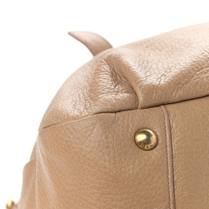 Prada Cervo Lux Chain Hobo Naturale 9 of 16