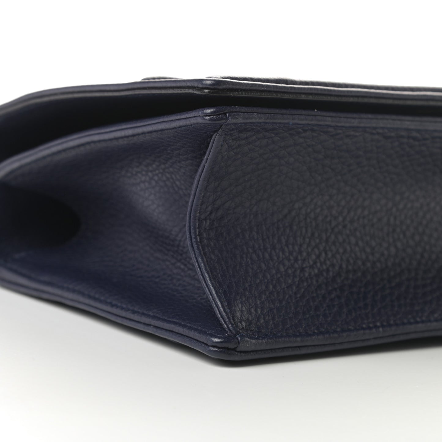 Grained Calfskin Medium Diorama Flap Bag Blue