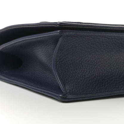 Christian Dior Grained Calfskin Medium Diorama Flap Bag Blue 10 of 13