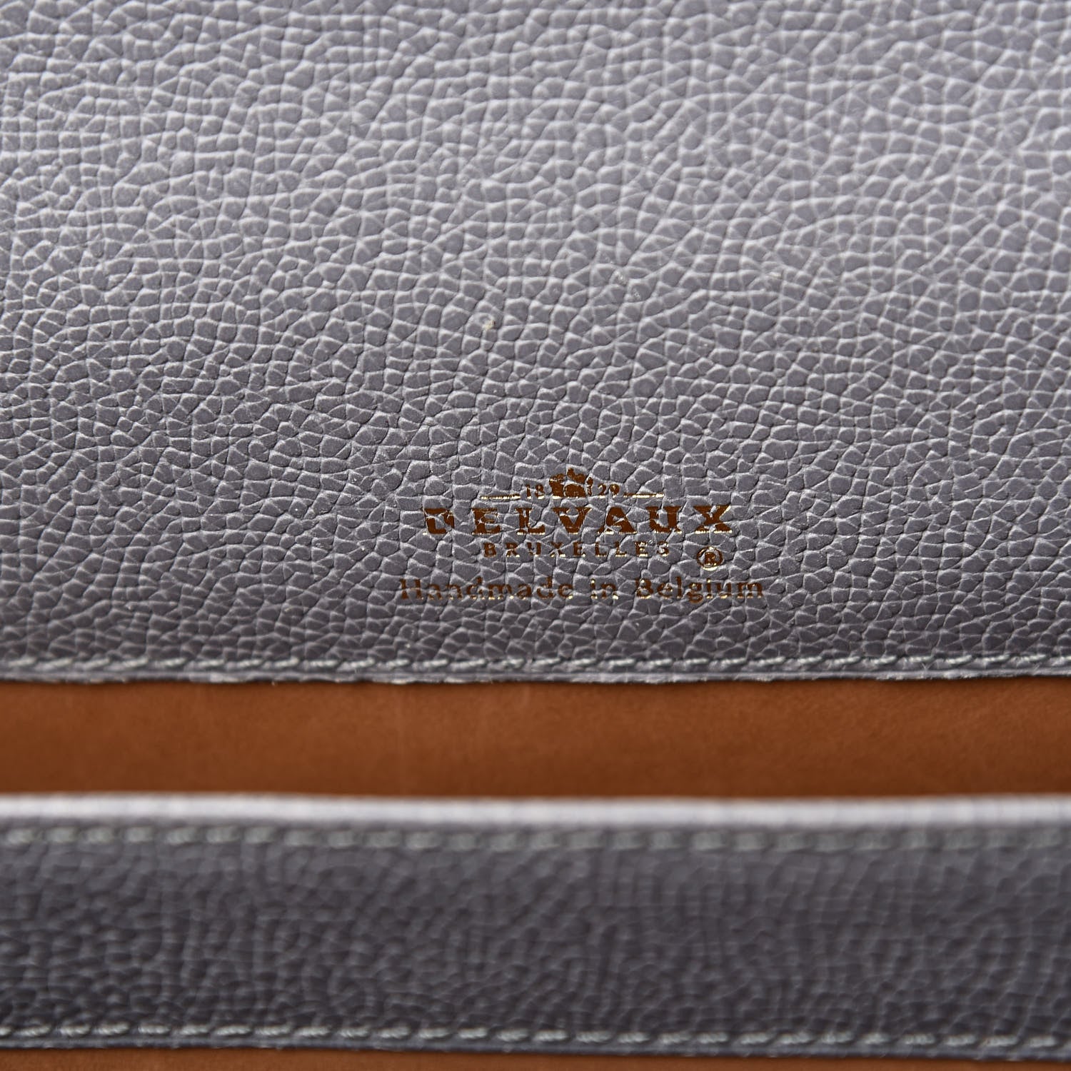 Delvaux Grained Calfskin Brillant Briefcase Grey 6 of 18