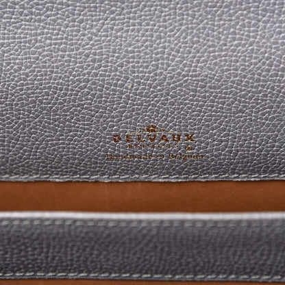 Delvaux Grained Calfskin Brillant Briefcase Grey 6 of 18