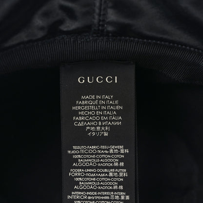 Gucci Coated Canvas Logo Bucket Hat M Black 8 of 8