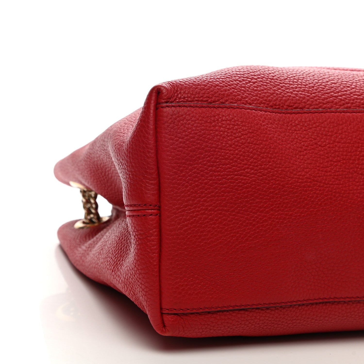 Gucci Cellarius Calfskin Medium Soho Chain Shoulder Bag Vibrant Red 9 of 14