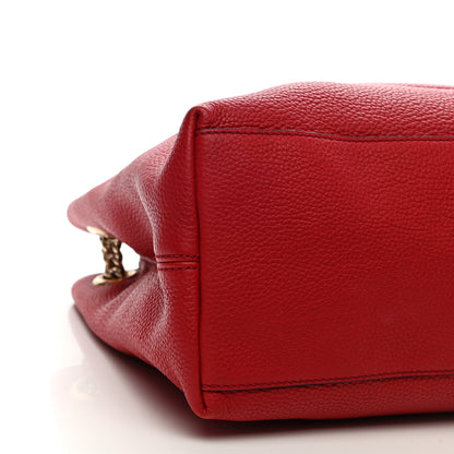 Gucci Cellarius Calfskin Medium Soho Chain Shoulder Bag Vibrant Red 9 of 14