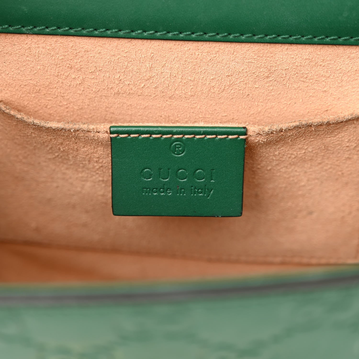 Gucci Guccissima Small Padlock Shoulder Bag Emerald 6 of 15