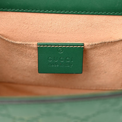 Gucci Guccissima Small Padlock Shoulder Bag Emerald 6 of 15