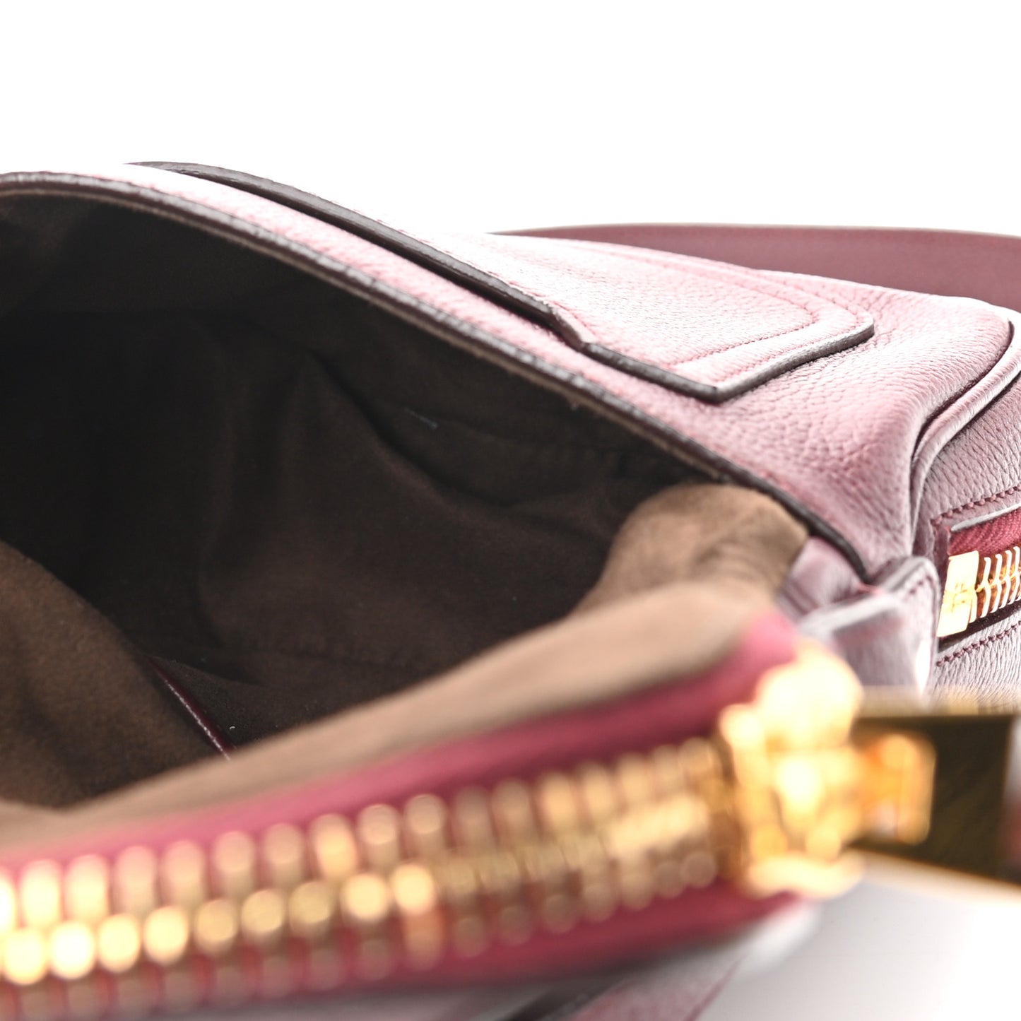 Calfskin Mini Jennifer Crossbody Bag Oxblood