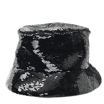 Prada Paillettes Logo Bucket Hat L Black 5 of 8