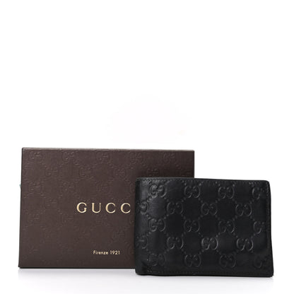Gucci Guccissima Bi-Fold Wallet Black 7 of 7