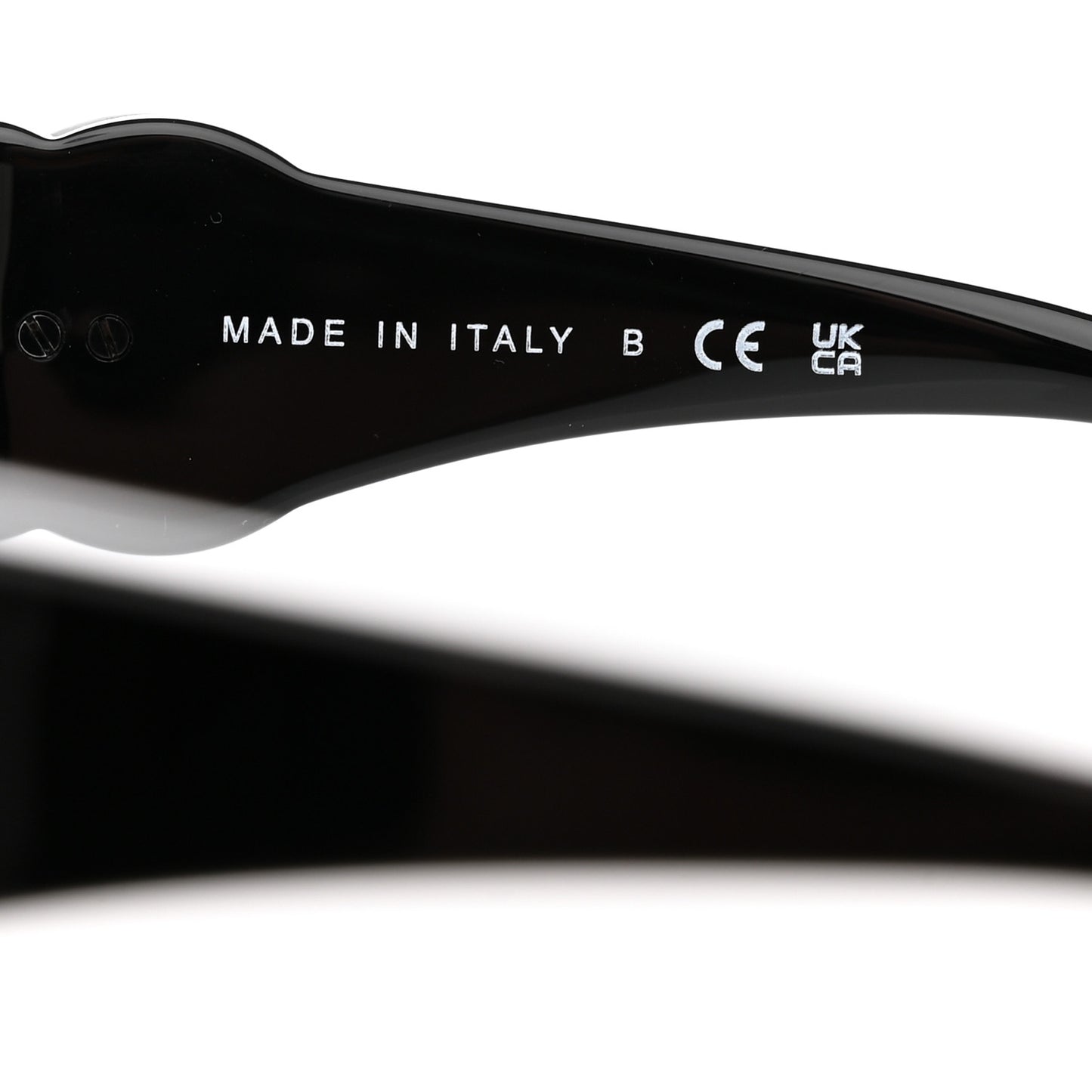 Acetate Calfskin Square Sunglasses 5474-Q-A Black White