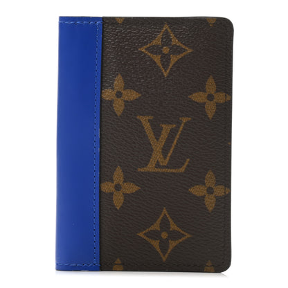 Louis Vuitton Monogram Macassar Pocket Organizer NM Blue 1 of 7