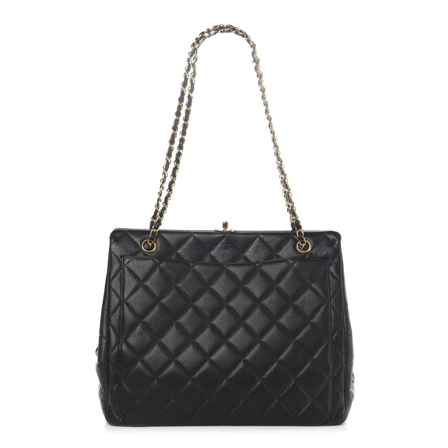 Chanel Caviar Quilted Frame Shoulder Bag Black 1 of 9